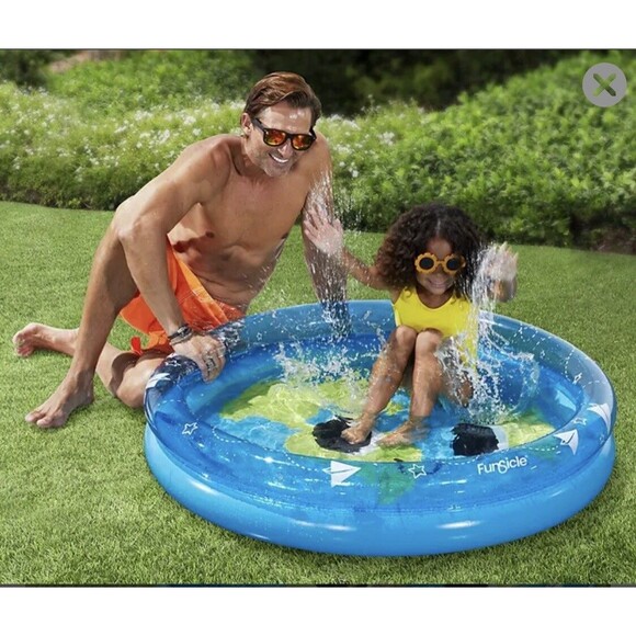 Other - Kids Pool Funsicle 45" Around The Globe 2-Ring Inflatable Children Pool